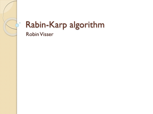 Rabin-Karp algorithm