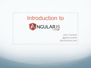 Building Applications with Angular.js