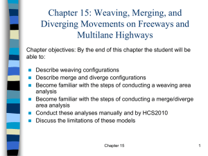 Lec 12: Weaving, merging, diverging