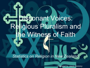 Statistics on Religion in New Zealand