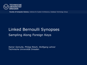 Linked Bernoulli Synopses: Sampling Along Foreign Keys