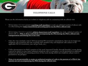 Telephone Call Rules: Pre- and Post-Official Visit