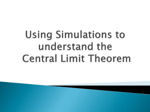 From Simulations to the Central Limit Theorem