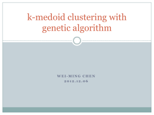 k-medoid clustering with genetic algorithm