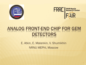 Analog front-end chip for GEM detectors.