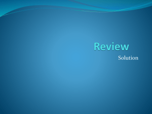Review solutions