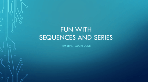 Sequence And Series