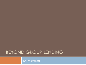 Slides for Beyond Group Lending