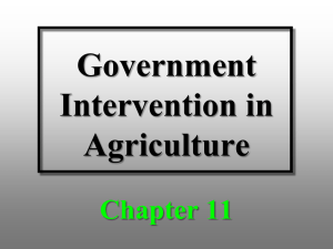 Chapter 11 Powerpoint - Agricultural & Applied Economics