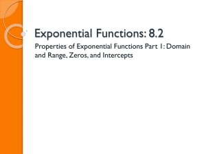 Exponential Function: 8.4