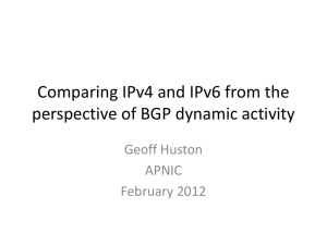Comparing IPv4 and IPv6 from the perspective of BGP - Labs