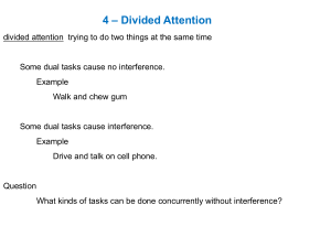 4 – Divided Attention