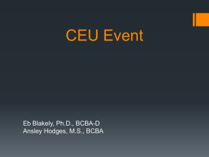CEU Event - FIT ABA Materials