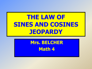 JEOPARDY - Mrs. Belcher