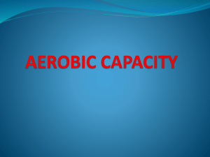 Aerobic Capacity Live Show