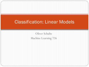 Linear Classifiers.