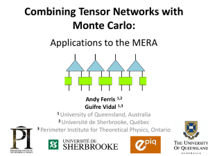 Combining Tensor Networks with Monte Carlo: Applications to the
