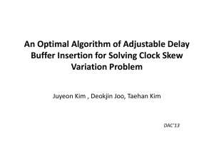 An Optimal Algorithm of Adjustable Delay Buffer Insertion for Solving