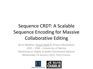 A Scalable Sequence Encoding for Massive Collaborative Editing