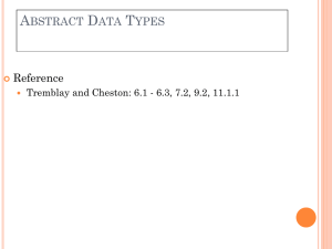 3 Abstract Data Types