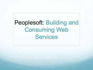 Peoplesoft WebService Architecture