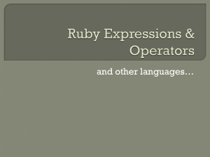 Ruby Expressions