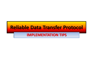 Implementing a Reliable Data Transfer Protocol