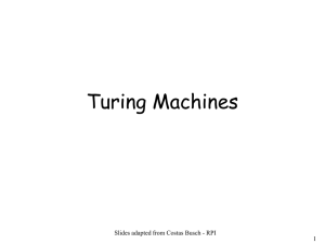 Examples of Turing machines computing(slides)