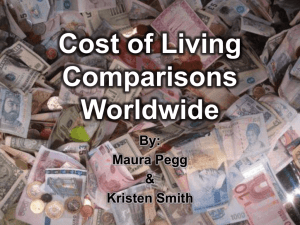 What is cost of living? - costoflivingcomparisonsworldwide