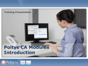 CA Modules Installation and Licensing Training Presentation