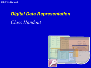 Digital Data Representation Handout v2 - MIS315-05