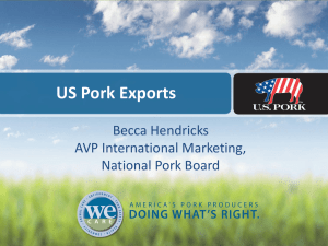 US Pork Exports - National Pork Board