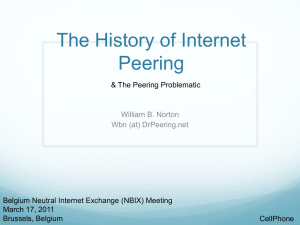 The History of Peering