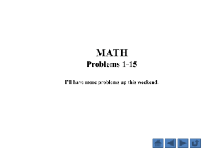 Math Problems