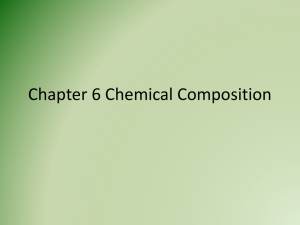Chapter 6 Chemical Composition Student