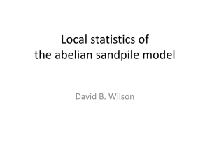 Local statistics of the abelian sandpile model