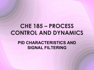 Lect. 18 CHE 185 – SIGNAL FILTERING