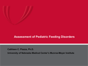 Assessment of Pediatric Feeding Disorders (ppt)
