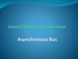 Input/Output Organization Asynchronous Bus