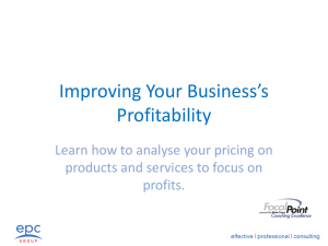 Improving Your Business`s Profitability