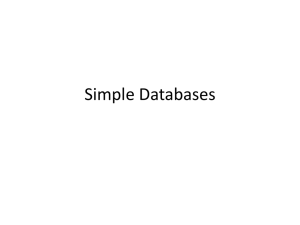 Simple Databases