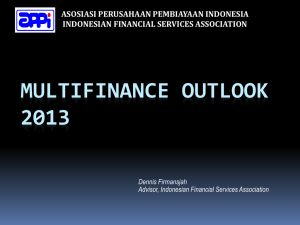MULTIFINANCE OUTLOOK 2013