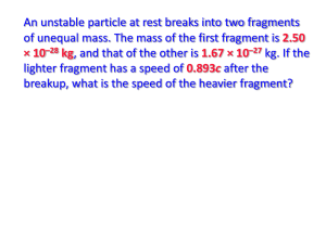 Relativity 5 - UCF Physics