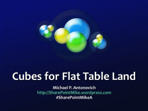 Cubes for Flat Table Landers