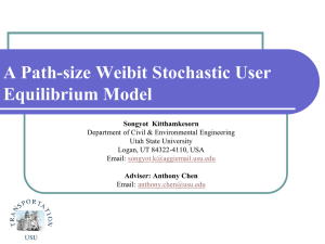A Path-size Weibit Stochastic User Equilibrium Model
