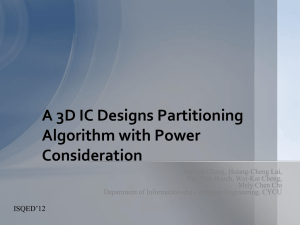 A 3D IC Designs Partitioning Algorithm with Power Consideration