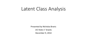 Latent Class Analysis