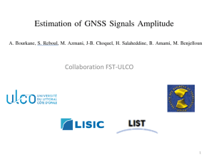 GNSS Signals Amplitude estimation