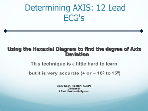 Determining AXIS: 12 Lead ECG`s