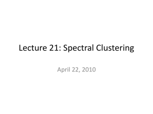 Lecture 21: Spectral Clustering